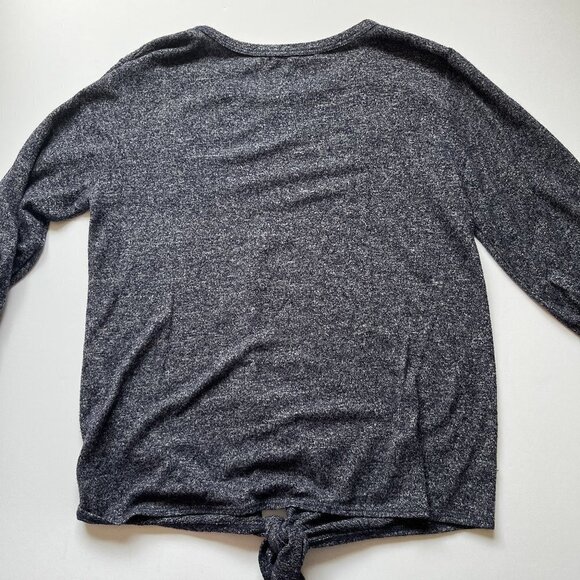 Coin 1804 Sweater Stretch Jersey Knit Los Angeles Blue Shirt Front Knot Sz S - Picture 8 of 12